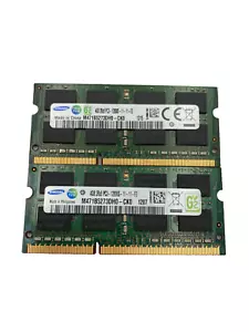SAMSUNG 8GB (2x4GB) DDR3 PC3-12800S SO-DIMM LAPTOP MEMORY RAM M471B5273DH0-CK0 - Picture 1 of 1
