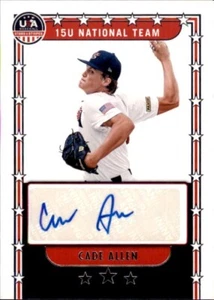 2024 Panini USA Stars & Stripes Autograph #NTS-CA Cade Allen 15U National Rookie - Foto 1 di 2