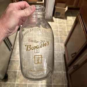 Borden’s Phoenix Store Jug ACL Half Gallon Milk Bottle Arizona AZ Cactus - Picture 1 of 12