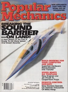 Popular Mechanics Magazine Sept. 1995 Breaking The Sound Barrier On Land Jet Car - Picture 1 of 1