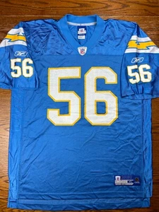 Maglia Reebok San Diego Chargers Shawne Merrimam taglia XL LIGHTS OUT blu polvere - Foto 1 di 9