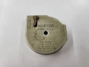 Vintage Master Tape Rule No. 506 Metal Tape Measure. Made In USA. - Picture 1 of 6