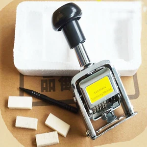 Stick macchina numerazione automatica timbratura tappo nero autoinchiostrante 5 cifre - Foto 1 di 6