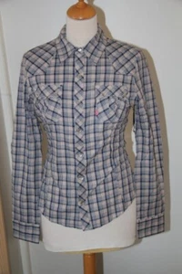 Original VOLCOM Shirt " Chicachic " blau kariert Gr: M neu - Bild 1 von 1
