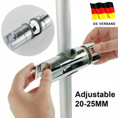 Duschkopf Handbrause Gleiter Halterung verstellbar Halter Für 18mm-25mm Stange - Bild 1 von 4