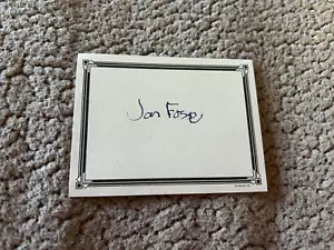 Autor JON FOSSE signiertes Exlibris SEPTOLOGIE Buch AUTOGRAMM - Bild 1 von 1