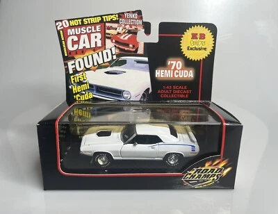 Road Champs 1970 Plymouth Hemi Cuda Blanco KB Juguetes Exclusivo 1:43 - LEER Foto 1 de 4
