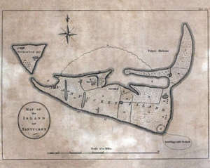 1782 Map of Nantucket Island Massachusetts - Picture 1 of 2