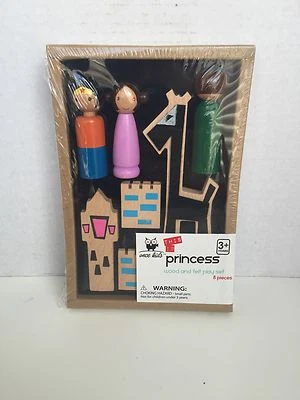 Once Kids 'This Is Princess' Wood And Felt Play Set *NIP* 8 Pieces Ages 3+ - Image 1 of 3