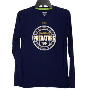 Reebok Jungen Nashville Predators Performance T-Shirt marineblau Größe Large (14-16) LS - Bild 1 von 5