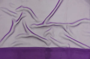 Purple Solid Chiffon Fabric Polyester Dress Sheer 58'' Wide By the Yard - Picture 1 of 1