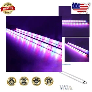 Two 20" Waterproof SMD 5730 LED Strip Lights - Dimmable Aquarium Grow Lighting - Picture 1 of 7