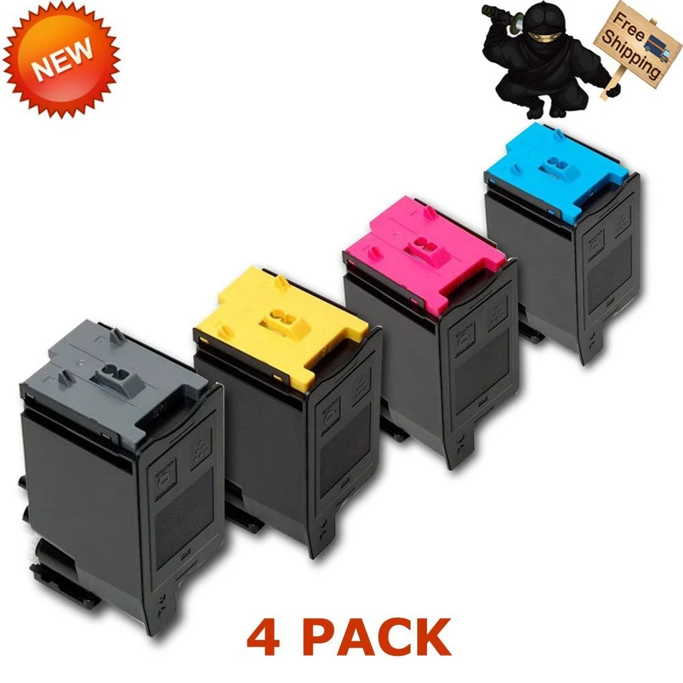 4PACK MX-C30NT B/C/M/Y Toner For Sharp MX-C250F, C300P, C300W, C301W WITH CHIP - Image 1 of 1