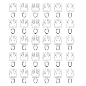 30pcs Curtain Rail Pulleys Curtain Track Rollers set for Enhances Performances - Picture 1 of 8