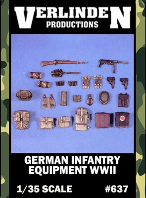 1/35 German Infantry Equipment VERLINDEN #637 Resin Kits Model Accessory - Image 1 of 2