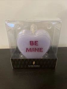 Luminara “Be Mine” Heart Shaped Lavender Flameless Candle - NIB - Picture 1 of 4