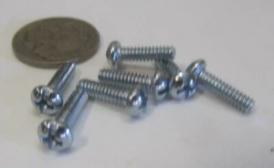 Zinc Plated Round Head Combination Drive Machine Screw 6-32 x 1/2", 200 pcs - Picture 1 of 11