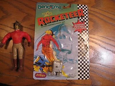 Figura de acción Bend-ems The Rocketeer con paquete de cohetes extraíble Foto 1 de 4