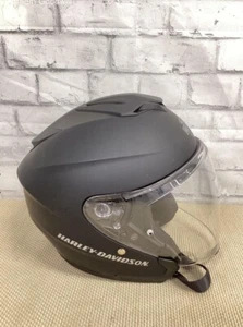 Helmet Sun Shield HARLEY DAVIDSON Open Face XL 3/4 MAYWOOD II H33 Matte Black - Picture 1 of 13