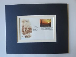 San Francisco - The Golden Gate Bridge & First Day Cover of its stamp - Bild 1 von 1
