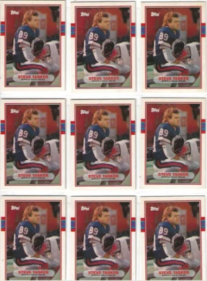 Lot (14) 1989 Steve Tasker #65T Rookie Card Solid NMMT Condition - Image 1 of 2