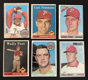 Wally Post, Chris Short, 6 more Philadelphia Baseball Stars of 1958,66,68,69,70 - Picture 1 of 1