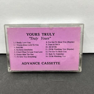 YOURS TRULY “TRULY YOURS” 1991 MOTOWN MASTER ADVANCE PROMO CASSETTE RARE - Picture 1 of 6