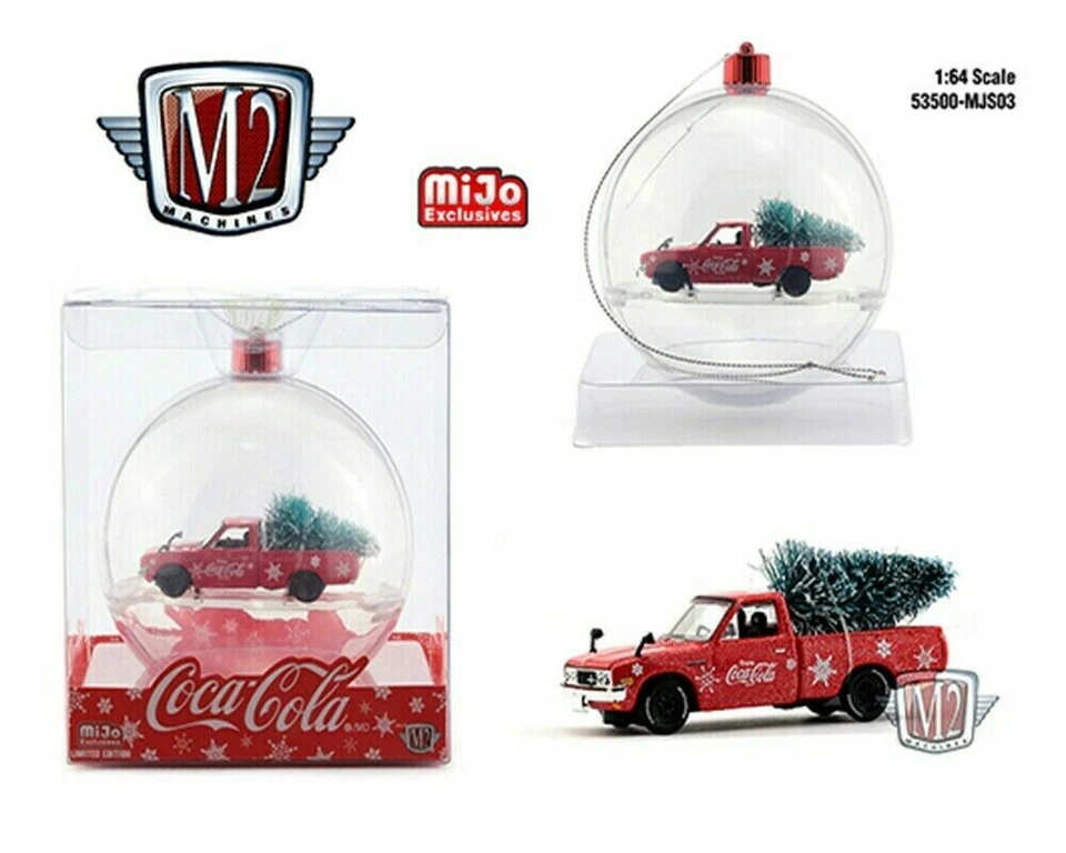M2 53500-MJS03 COCA COLA COKE ORNAMENT 1976 DATSUN 620 1/64 with TREE RED - Image 1 of 1