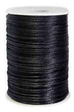 Satin Rattail Nylon Cord 300 Feet 2mm White Beading Satin String For Chinese Kno