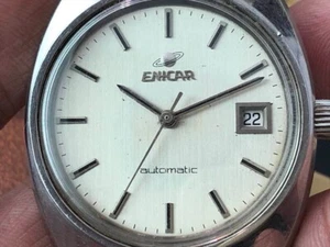 VINTAGE ENICAR OCEAN PEARL AR2165/2824 AUTOMATIC MEN'S WATCH 35MM - Picture 1 of 22