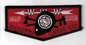 Catawba Lodge 459 1915-2015 Flap BLK Bdr Mecklenburg County, NC - Picture 1 of 1