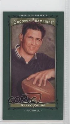 2013 Upper Deck Goodwin Champions Mini Green Lady Luck Steve Young #35 HOF - Image 1 of 2
