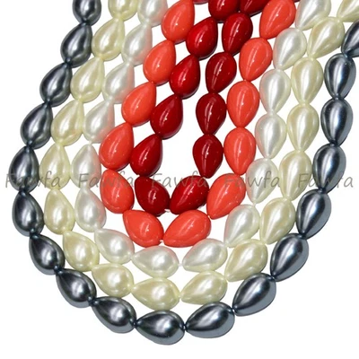 9x13mm Lágrima Multicolor Concha Perla Imitación Perla Cuentas Sueltas 15 PULGADAS Foto 1 de 4