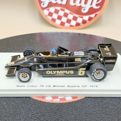 SPARK 1/43 Team Lotus 79 #6 Winner Austria GP 1978 Ronnie Peterson S1849 - Image 1 of 4