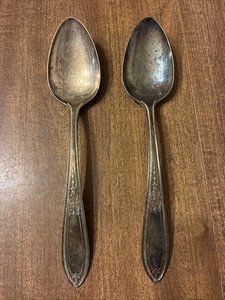 Wm Rogers TRIUMPH 1925 International SilverPlate Argenteria Cucchiai da Servizio Solidi - Foto 1 di 4