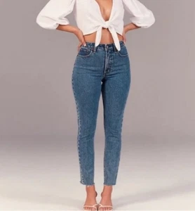 Abercrombie & Fitch High Rise Skinny Curve Love Stretch Denim Jeans Gr. 34/18S - Bild 1 von 11