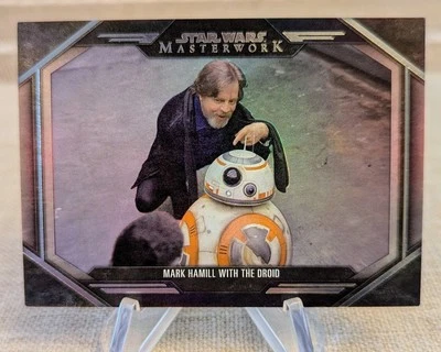 2024 Topps Masterwork Star Wars #BTS-10 Mark Hamill With The Droid Foil /299 - Image 1 of 2