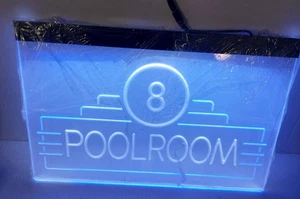 Billard Pool Zimmer 8 Kugeln LED Neonlicht Schild ohne Stecker. - Bild 1 von 9