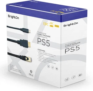 Pacchetto Cavo Ottimizzato Compatibile Con PS5, Cavo 8K HDMI 2.1 HDR Nero 8K a 6 - Foto 1 di 12