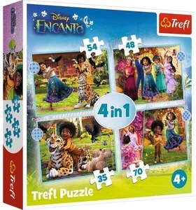 NEW Trefl Jigsaw Puzzle 4 in 1 Pieces 4+ Age Disney Our Magical Encanto - Picture 1 of 5