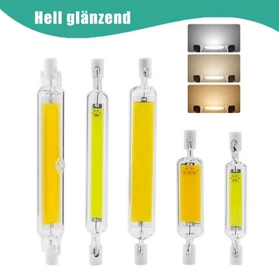 R7s LED Glasröhre 78mm 118mm Glühbirne COB  220V 10W 20W Ersetzen Halogenlampe - Bild 1 von 4