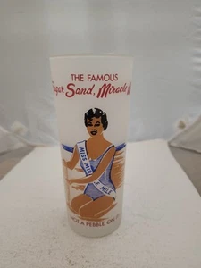 TRAVERSE CITY MICHIGAN GLASS SOUVENIR SUGAR SAND MIRACLE MILE CHERRY CAPITAL MCM - Picture 1 of 2