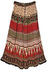 Plus Size XL To 2X Indian Ethnic Floral Maxi Long Skirt For women Hippie Boho