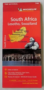 Michelin "South Africa" Road & Tourist Map #748, 39"x47" Color Foldout, 2018 - Picture 1 of 7
