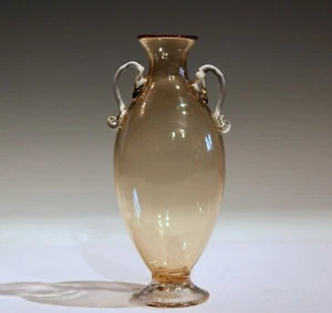 Vittorio Zecchin for Cappellin & Venini Murano Glass Vase Italian Acid Etched - Picture 1 of 12