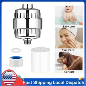 20 Stages Shower Head Filter Bath Hard Water Cleaner Great For Skin Hair Allergy - Picture 1 of 15