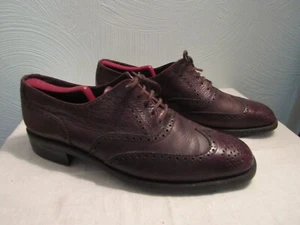 BALLY CLASSIC PARAWET WINGTIP BROUGE BROWN MEN SHOE SZ 9.5 E UK, 10 US, 44 Eu - Picture 1 of 15