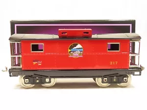 MTH 10-2247 Tinplate Traditions Lionel #217 Caboose MTHRRC Black & Red LN - Picture 1 of 7