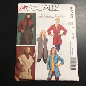 Cárdigans McCalls M5932 faltan en dos longitudes y cinturón sin cortar plegado de fábrica - Imagen 1 de 5