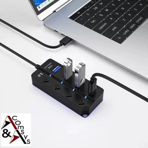 4-in-1 Hub Tipo C USB 3.1 En 4 Port USB 3.0 OTG 10Gbps Portátil PC Macbook - Picture 1 of 10